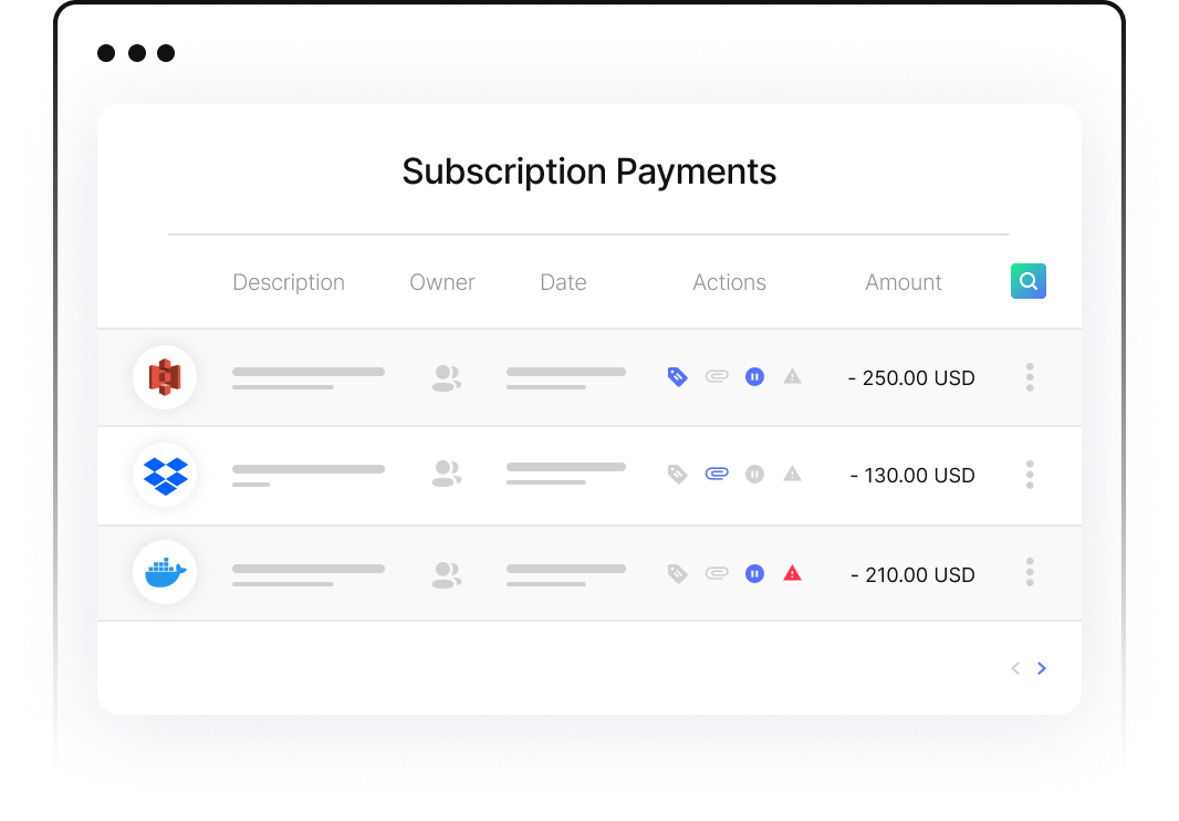 manage all SaaS Subscriptions in One Place