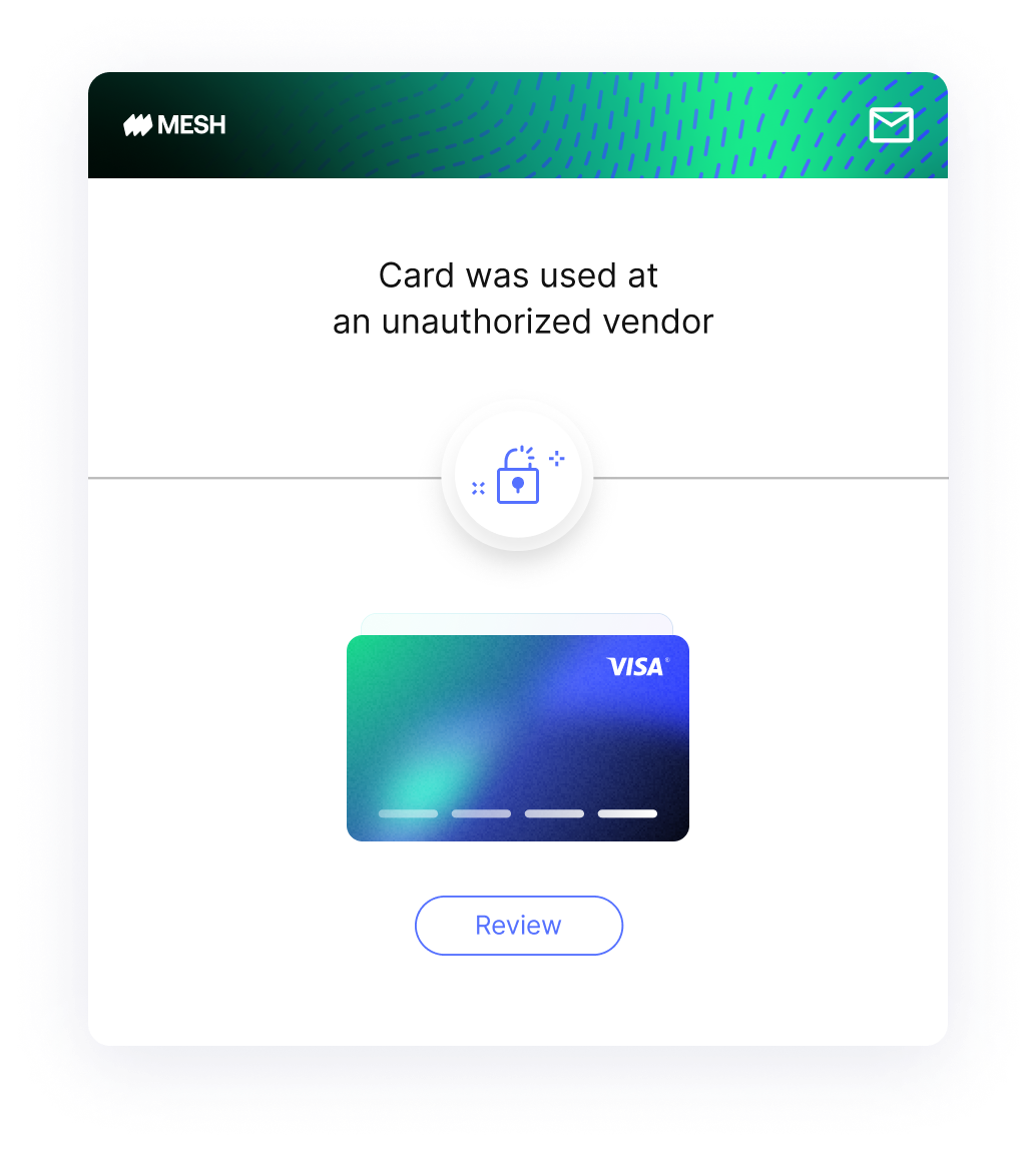 payments are always safe when you pay with Mesh cards