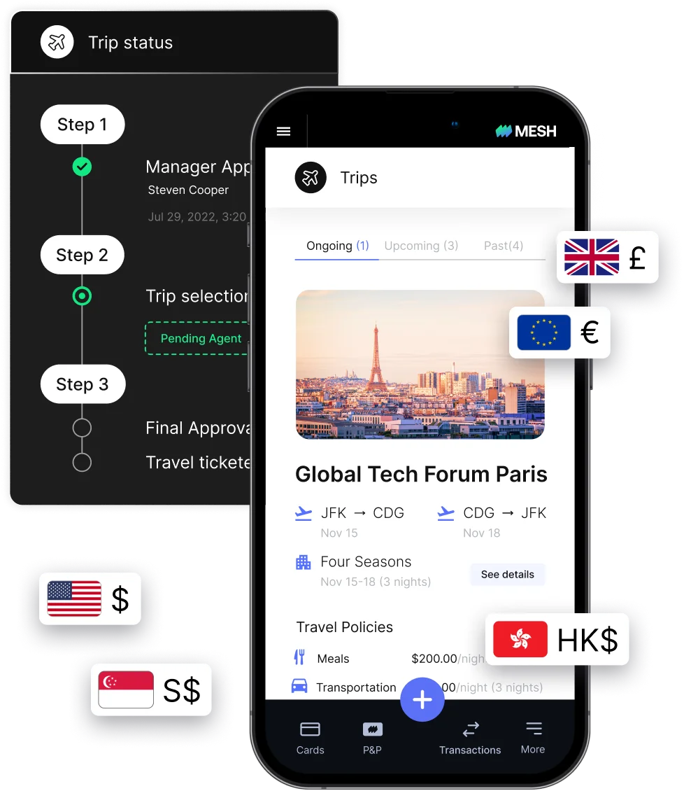 Mesh Travel Management T&E platform