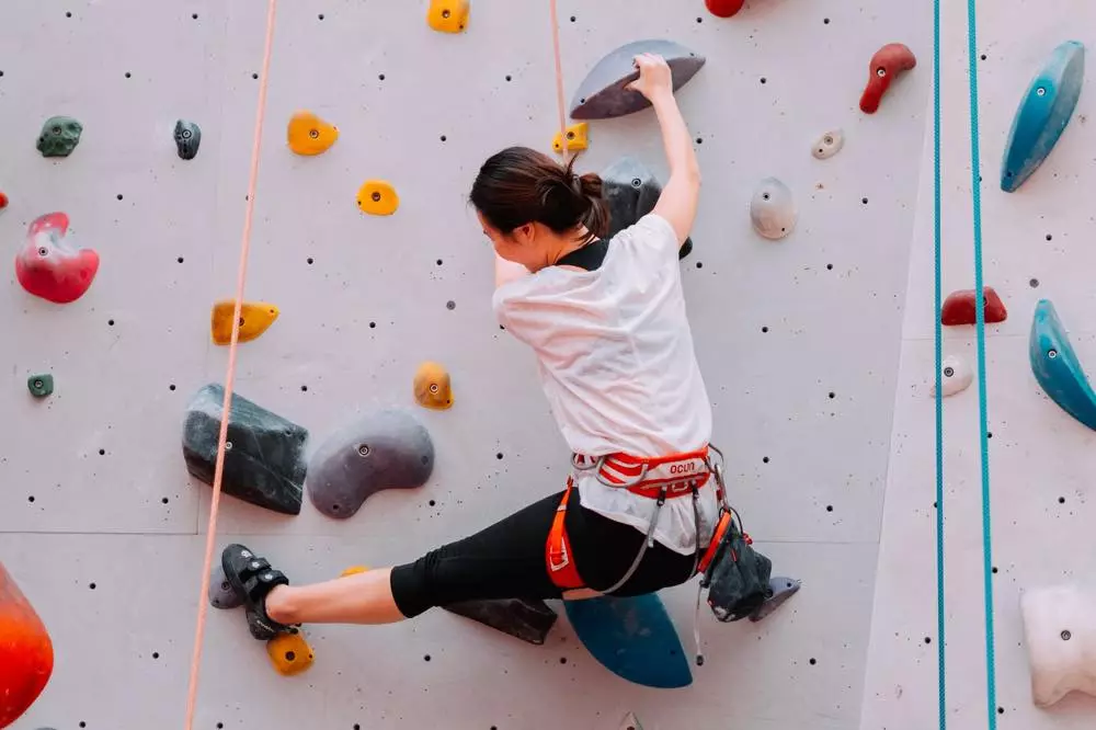 LivingSocial installed a rock climbing wall