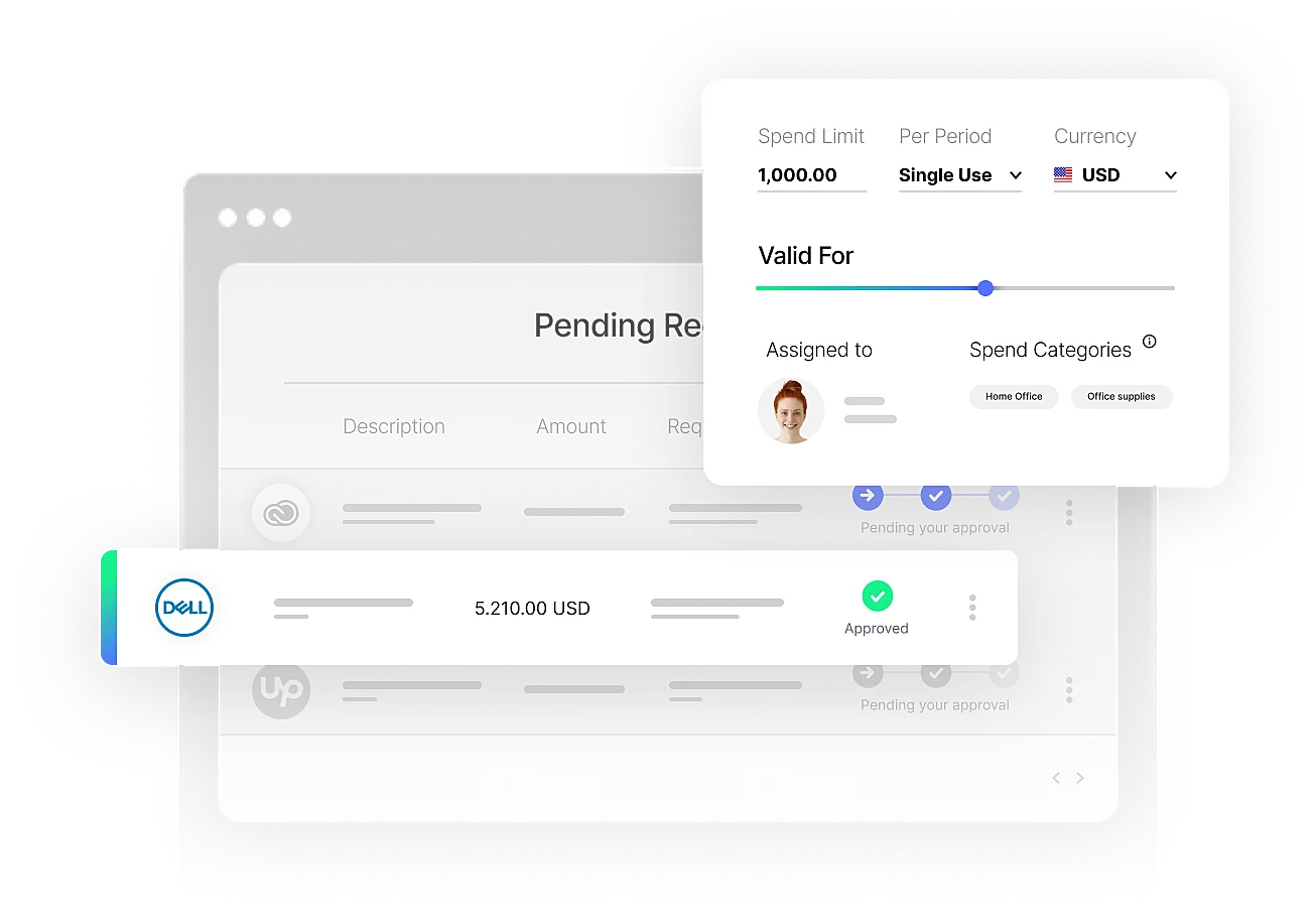 manage every payment, categorize business expenses and segregate budgets in real-time